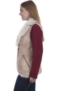 Faux Fur Vest -WildWestFashionFinds Scully20800020Faux20fur20vest 03