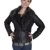 Faux Fur Motorcycle Jacket
