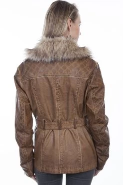 Faux Fur Trim Jacket -WildWestFashionFinds Scully20802920Faux20fur20trim20jacket 04