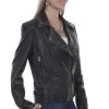 Leather Grommet And Stud Jacket
