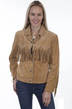 Suede Fringe Jacket -WildWestFashionFinds Scully20L101620Suede20fringe20jacket 03