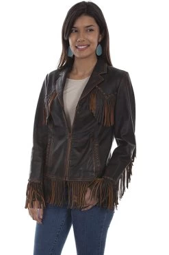 Western Fringe Jacket (XLarge / Brown)