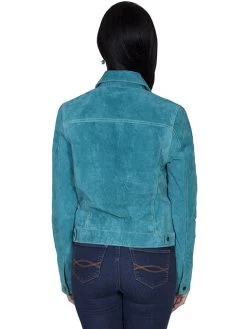 Suede Jean Jacket -WildWestFashionFinds Scully20L10720Suede20jean20jacket 04