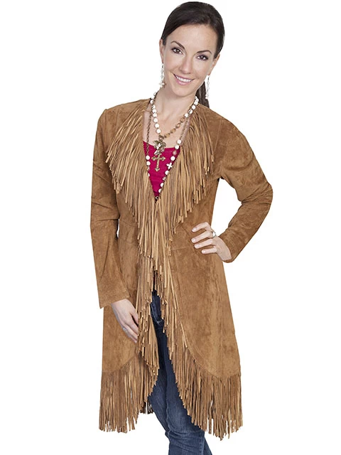 Suede Fringe Maxi Coat 3 Suede Fringe Maxi Coat - Image 3
