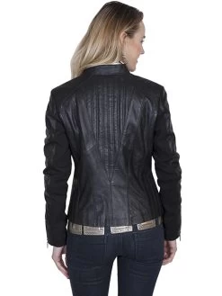 Ribbed Leather Jacket -WildWestFashionFinds Scully20L33120Ribbed20leather20jacket 03