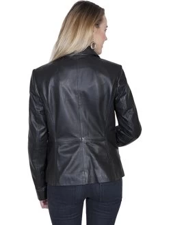 Black Leather Blazer