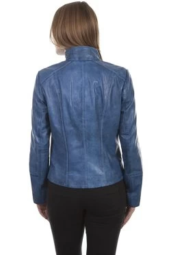 Stand Up Collar Leather Jacket -WildWestFashionFinds Scully20L520Stand20up20collar20leather20jacket 08