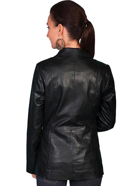 Ladies Tailored Lambskin Blazer 2 Ladies Tailored Lambskin Blazer - Image 2