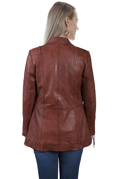 Ladies Tailored Lambskin Blazer 4 Ladies Tailored Lambskin Blazer - Image 4