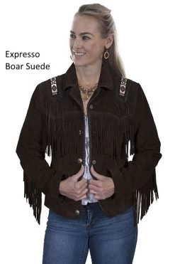 Hand Laced And Bead Trim Jacket 10 Hand Laced And Bead Trim Jacket -WildWestFashionFinds Scully20L75820Hand20laced20bead20trim20jacket 05