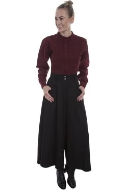 Sueded Split Ridng Skirt (Small / Brown)