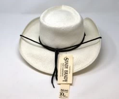 Shady Brady Toyo Straw Western Hat (Black-Non Vented-Medium)
