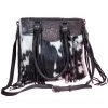Sonora Hide Hair On Hand Tooled Leather Cross Body Shoulder Bag