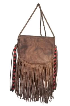 Native Sun Brass Beaded Fringe Leather Shoulder Bag -WildWestFashionFinds Sun Bag Brown20650x975 04