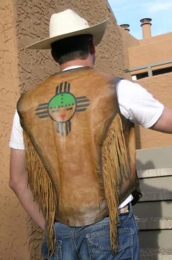 Antiqued Leather Sun Vest