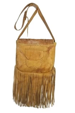 Inlaid Hand Tooled Fringed Leather Cross Body Shoulder Bag -WildWestFashionFinds Tooled Leather Bag Black20650x975 06