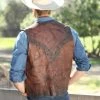 Rough Cut Unlined Mountain Man Vest (Brown Size Large)