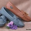 Women's Deerskin Softsole Moccasins (Size: 8 / Creme / Sheepskin Lined)