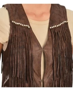 Yucaipa Leather & Rhinestone Vest -WildWestFashionFinds Yucaipa20Vest203Q20Brown 08