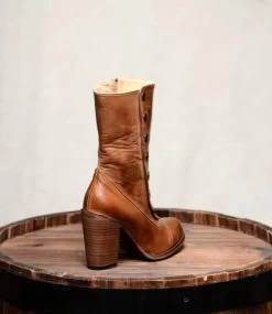 Amelia Rustic Tan Fashion Snap Side Western Boots -WildWestFashionFinds amelia tan 2 05