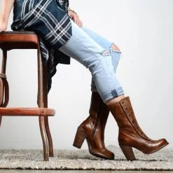 Amelia Rustic Tan Fashion Snap Side Western Boots -WildWestFashionFinds amelia tan 2 08