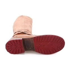 Bristol Ladies Tan Rustic Leather Riding Boots -WildWestFashionFinds bristol tan rustic 2 03