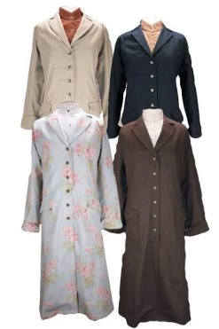 Classic Black Old West Ladies Frontier Cotton Duster