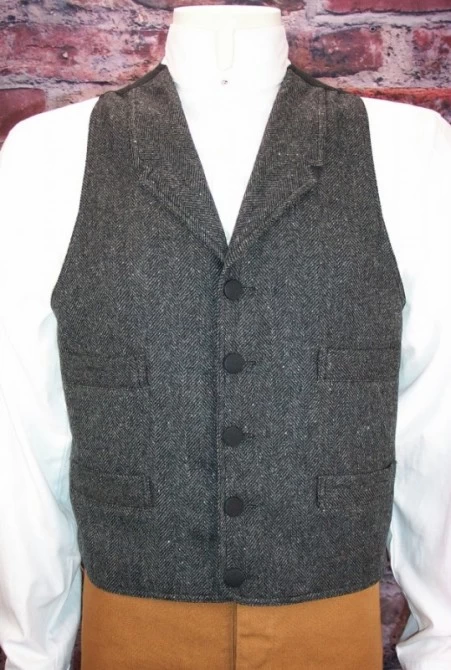 Men's Comstock Wool Old West Frontier Vest 4 Men's Comstock Wool Old West Frontier Vest - Image 4