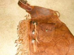 Handmade Custom Suede Chinks -WildWestFashionFinds custom leather chinks 4