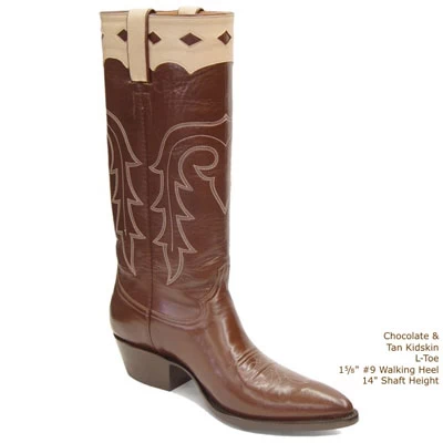 Estacado Smooth Leather Handmade Cowboy Boots 2 Estacado Smooth Leather Handmade Cowboy Boots - Image 2