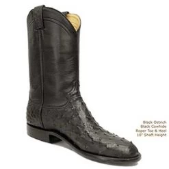 Full Quill Ostrich Roper Handmade Western Boots -WildWestFashionFinds full quill ostrich roper handmade western boots 5