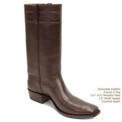 Godiva Smooth Leather Cowboy Boot -WildWestFashionFinds godiva smooth leather cowboy boot 4
