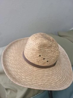 Sunbody Fine Soft Palm Handmade Gus Gold Cowboy Hat (Size 7 1/8)
