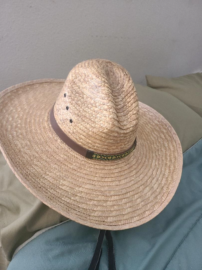 Sunbody Fine Soft Palm Handmade Gus Gold Cowboy Hat (Size 7 1/8) 2 Sunbody Fine Soft Palm Handmade Gus Gold Cowboy Hat (Size 7 1/8) - Image 2