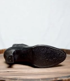 Jennie Tall Boots Black Kidskin With Lace Old West Style 10 Jennie Tall Boots Black Kidskin With Lace Old West Style -WildWestFashionFinds jennie black 05