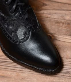 Jennie Tall Boots Black Kidskin With Lace Old West Style 11 Jennie Tall Boots Black Kidskin With Lace Old West Style -WildWestFashionFinds jennie black 06