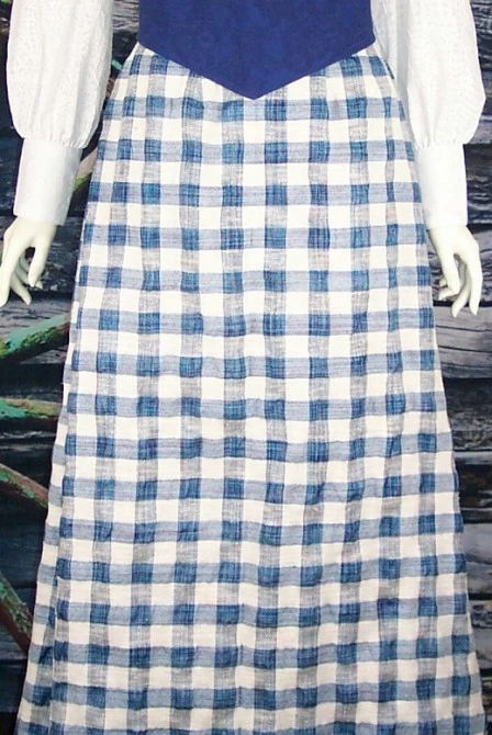 Classic Old West Cotton Walking Skirt (Small / Navy) 4 Classic Old West Cotton Walking Skirt (Small / Navy) - Image 4