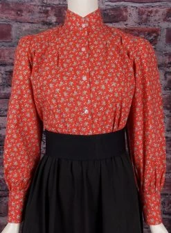 Ladies Old West Garden City Frontier Cotton Blouse -WildWestFashionFinds ladies old west garden city frontier cotton blouse 7