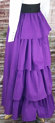 Ladies Western Cotton Twill Bustle Skirt