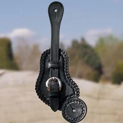 Leather Scalloped Edge Spur Strap