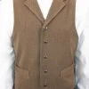 Maverick Cowboy Western Herringbone Vest