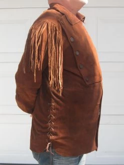 Longhorn Suede Bib Shirt