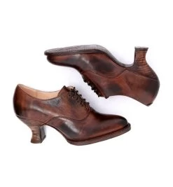 Janet Teak Leather Shoes Old West Victorian Style 10 Janet Teak Leather Shoes Old West Victorian Style -WildWestFashionFinds oak20tree20fams20Janet20shoes20teak20rustic 05