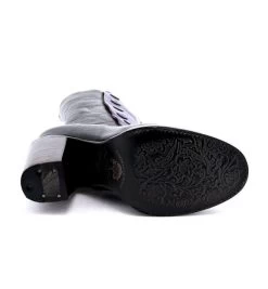 Amelia Leather Tall Boots Black & Purple Poison Rustic -WildWestFashionFinds oak20tree20farms20Amelia20tall20boots20black20poison 06