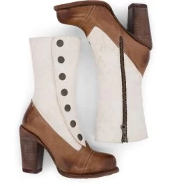 Amelia Boots Tan Rustic Leather With Ivory Embroidery -WildWestFashionFinds oak20tree20farms20Amelia20tall20boots20tan20ivory 05