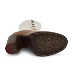 Amelia Boots Tan Rustic Leather With Ivory Embroidery -WildWestFashionFinds oak20tree20farms20Amelia20tall20boots20tan20ivory 06