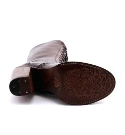 Ariana Teak Leather Lace Up Fashion Western Boot -WildWestFashionFinds oak20tree20farms20Ariana20tall20boots20teak20rustic 05