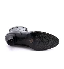 Jasmine Lace Up Boots Victorian Black Rustic Leather -WildWestFashionFinds oak20tree20farms20Jasmine20tall20boots20black20rustic 06