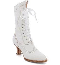 Jasmine Wedding Boots Nectar Rustic Old West Lace Up