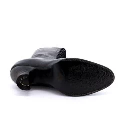 Mirabelle Lace Up Boots Victorian Style Black Rustic Leather -WildWestFashionFinds oak20tree20farms20Mirabelle20black20rustic20tall20boots 06